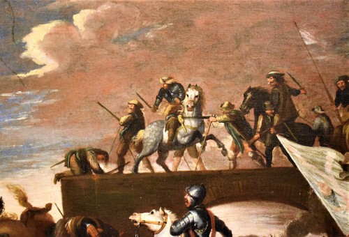 Antiquités - Bataille sous la forteresse - Jacques Courtois (1621-1676)